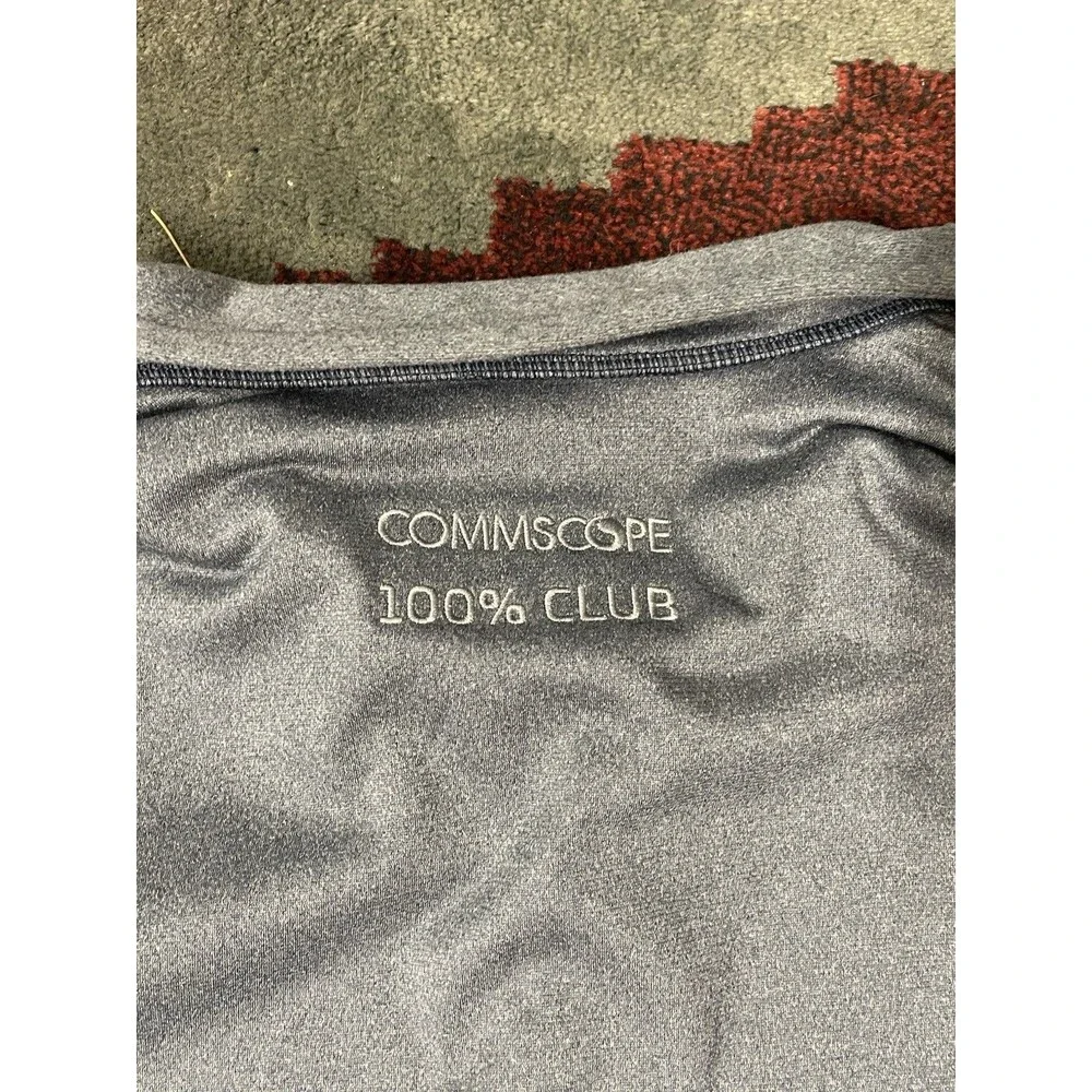 NORTH FACE 1/4 Zip, Heather Blue, Mens XL “Commscope 100% Club”